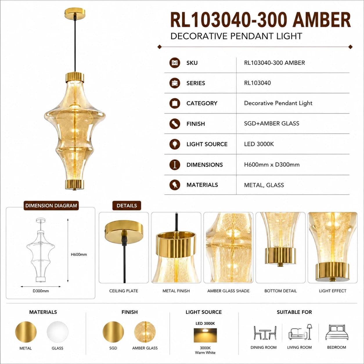 RL103040-300 AMBER 5